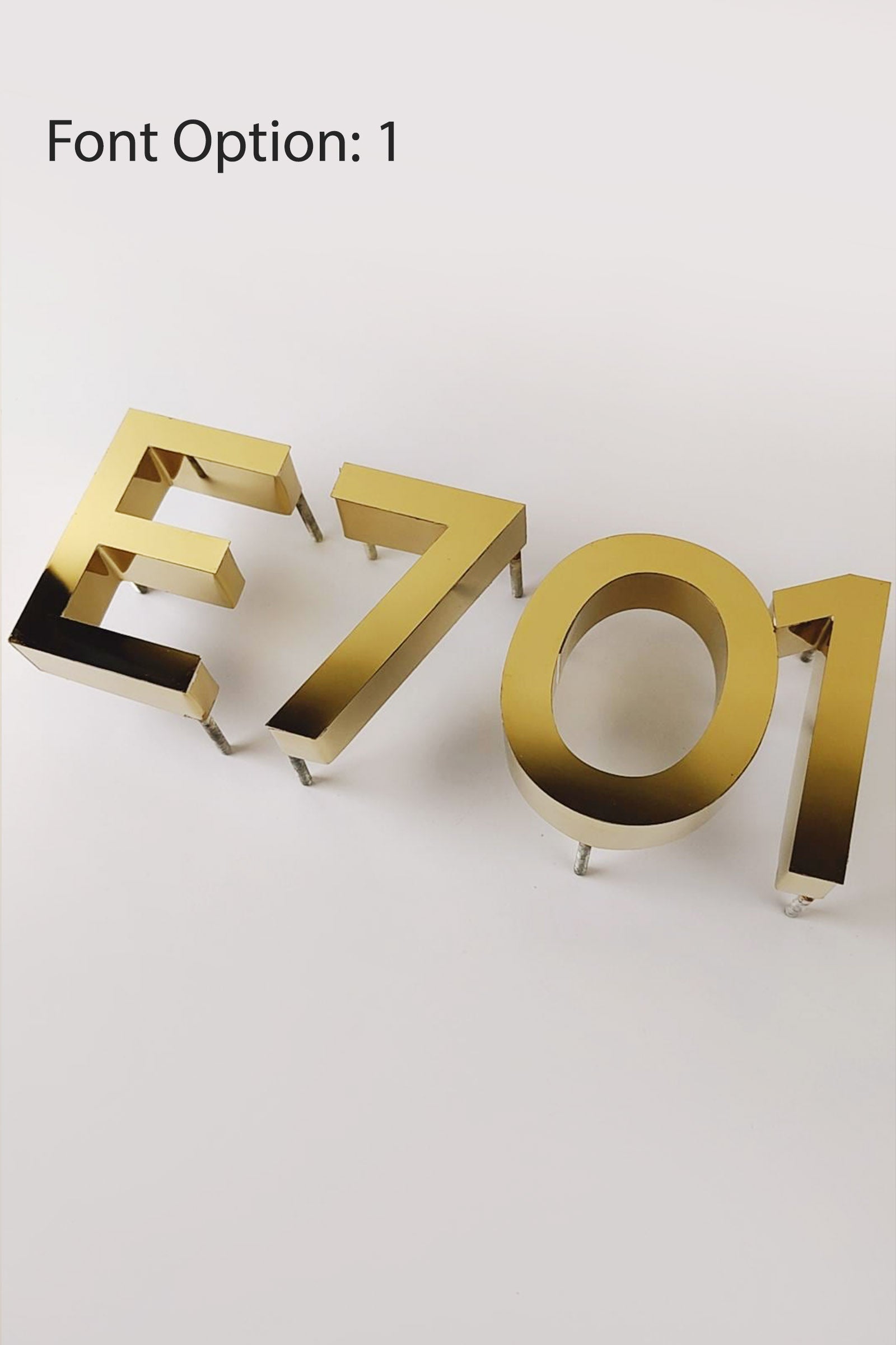 Luxury Gold Stainless Steel Digits – Office/House Number