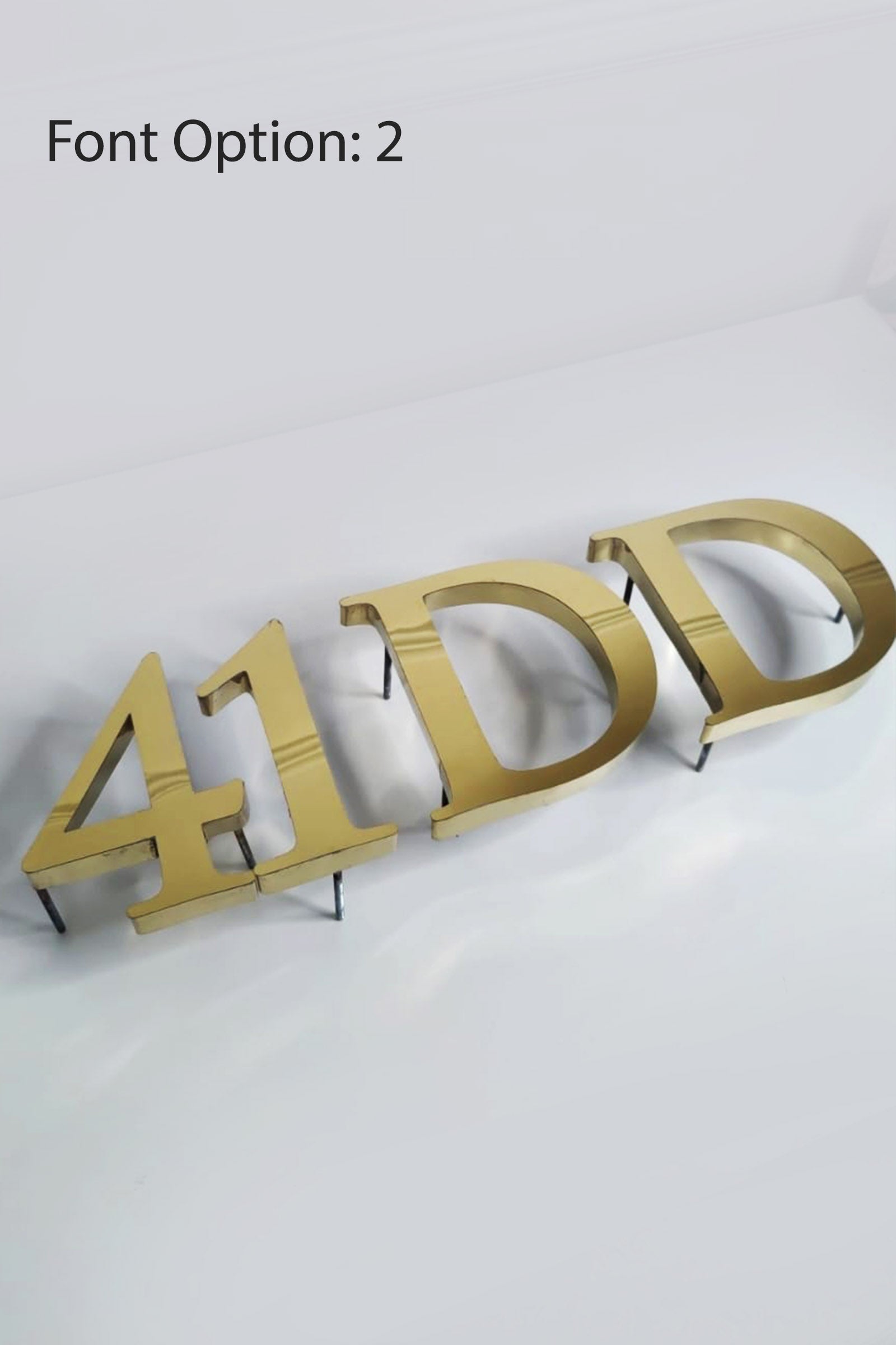Luxury Gold Stainless Steel Digits – Office/House Number